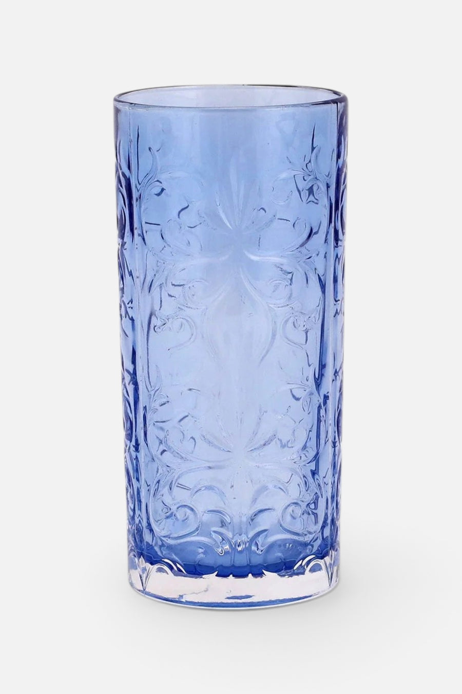 Vietri Barocco Cobalt High Ball – front view