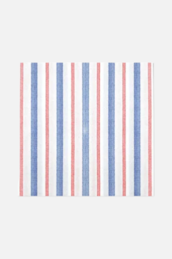 Vietri Cocktail Napkin in Americana Stripe
