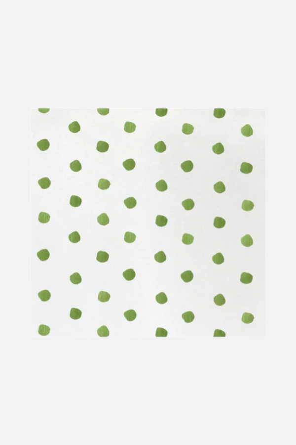 Vietri Cocktail Napkin in Dot Green