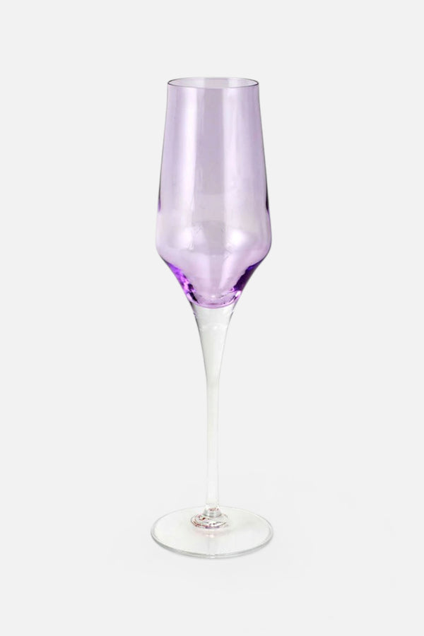 Vietri Contessa Lilac Champagne Glass
