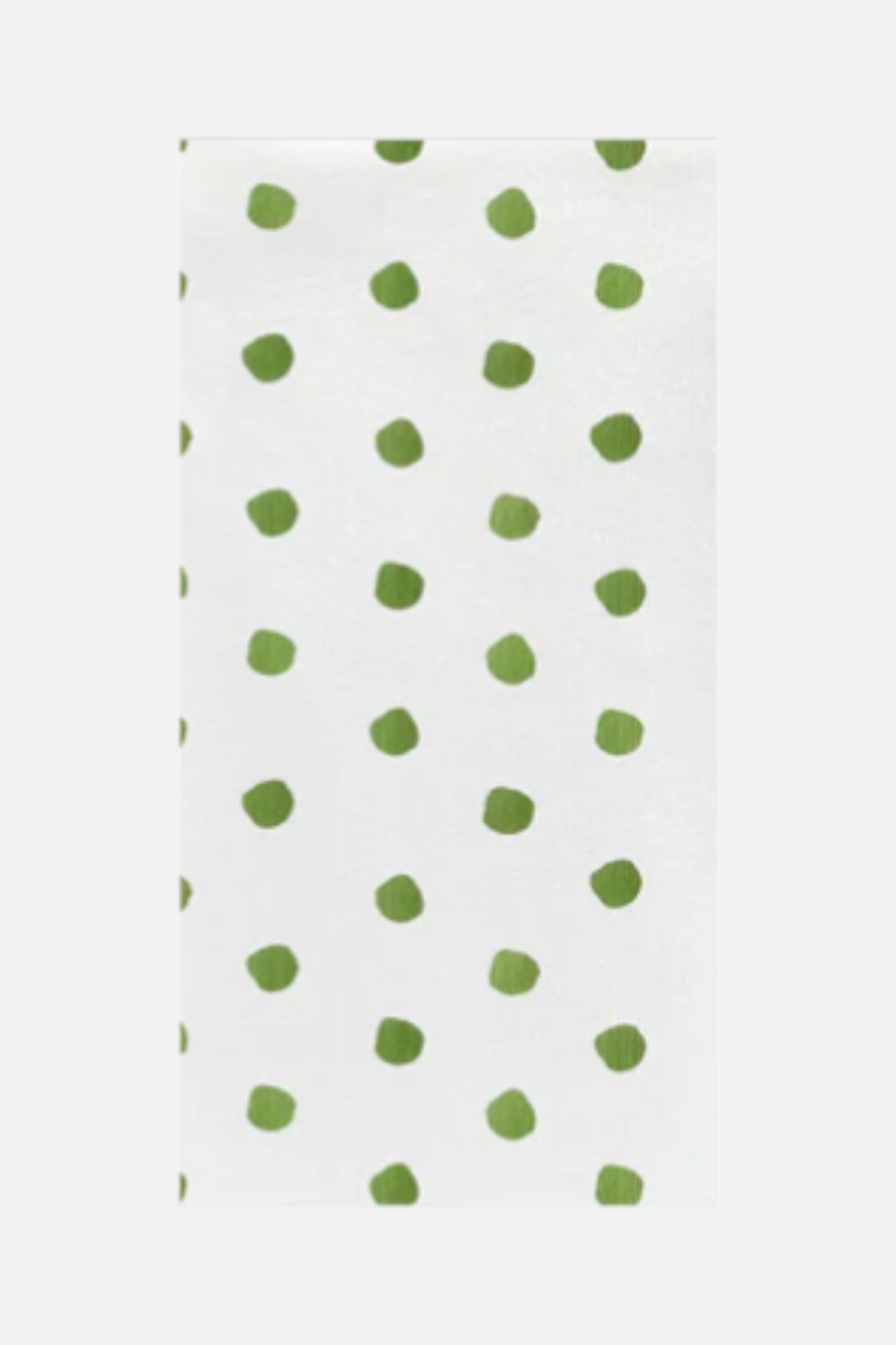 Vietri Papersoft Napkins Dot Guest Towels (Pack of 20) in Green – front view