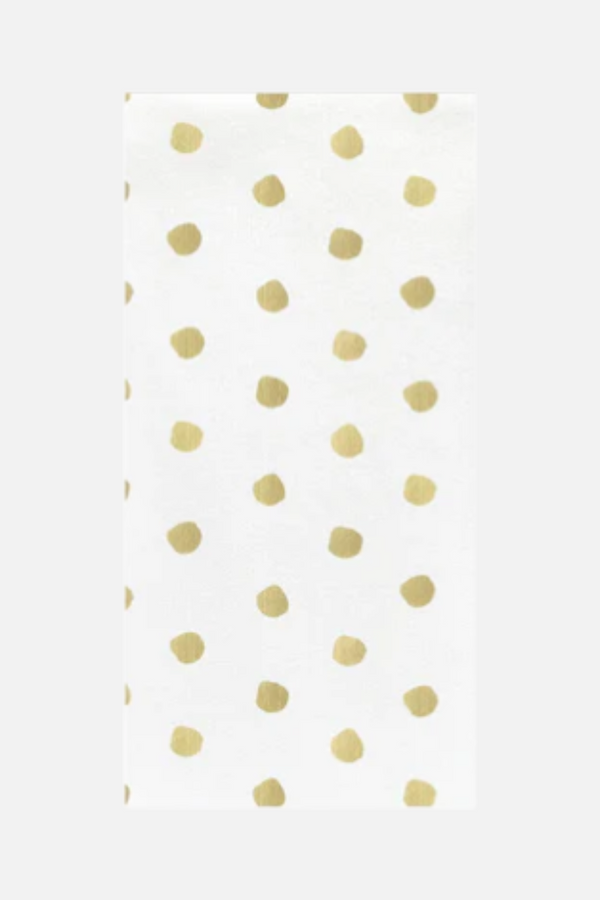 Vietri Papersoft Napkins Dot Guest Towels (Pack of 20) in Linen