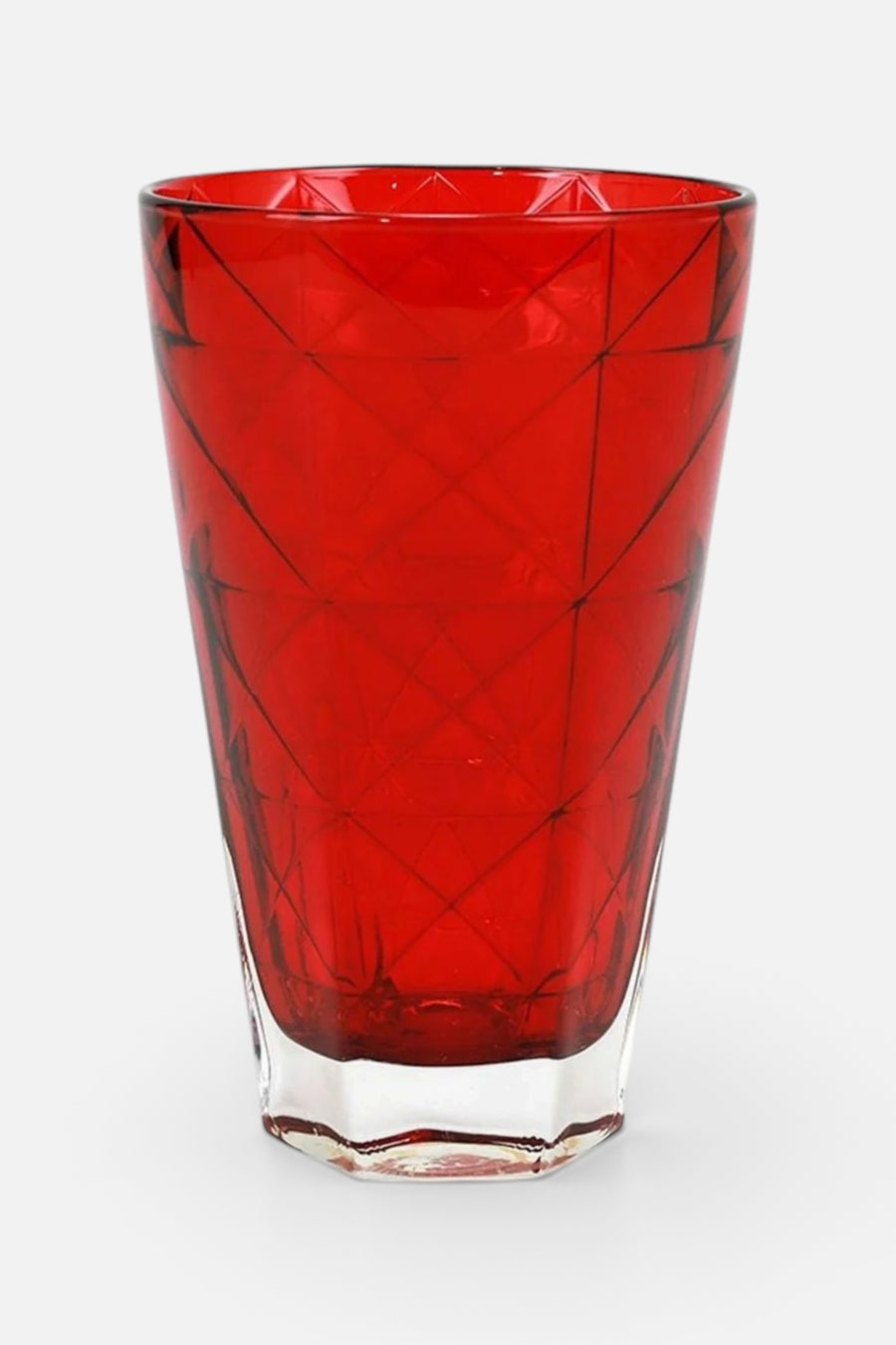 Vietri Prism Red Tall Tumbler – front view