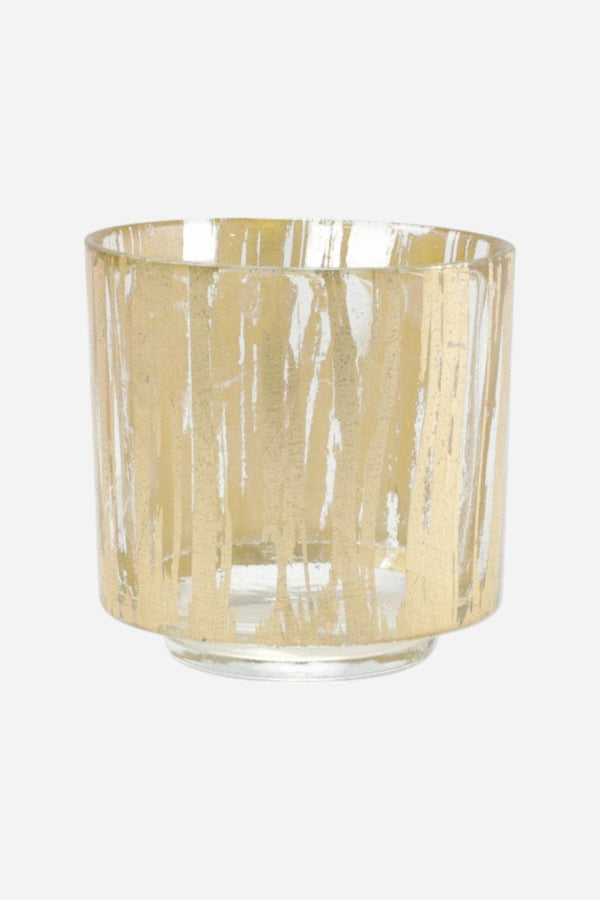 Vietri Rufolo Glass in Gold Brushstroke