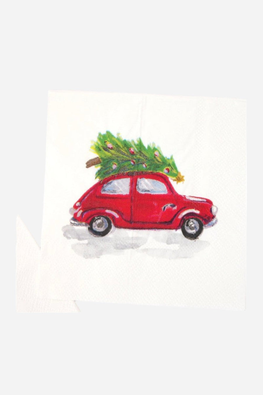 Vintage Car Cocktail Napkin Set – front view