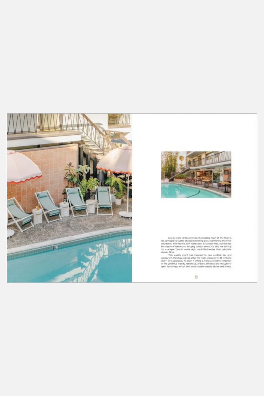 Vintage Motels Print Book – side view
