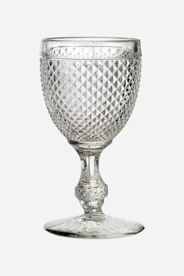 Vista Alegre Bicos Water Goblet in Clear - Set of 4