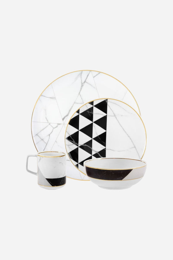 Vista Alegre Carrara 4 Piece Plate Setting by Coline Le Corre