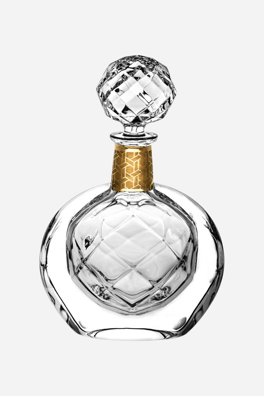 Vista Alegre Dux Whisky Decanter with Gold – front view