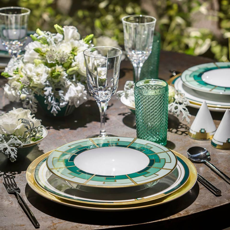 Vista Alegre Emerald Collection, Dinner Plate – back view