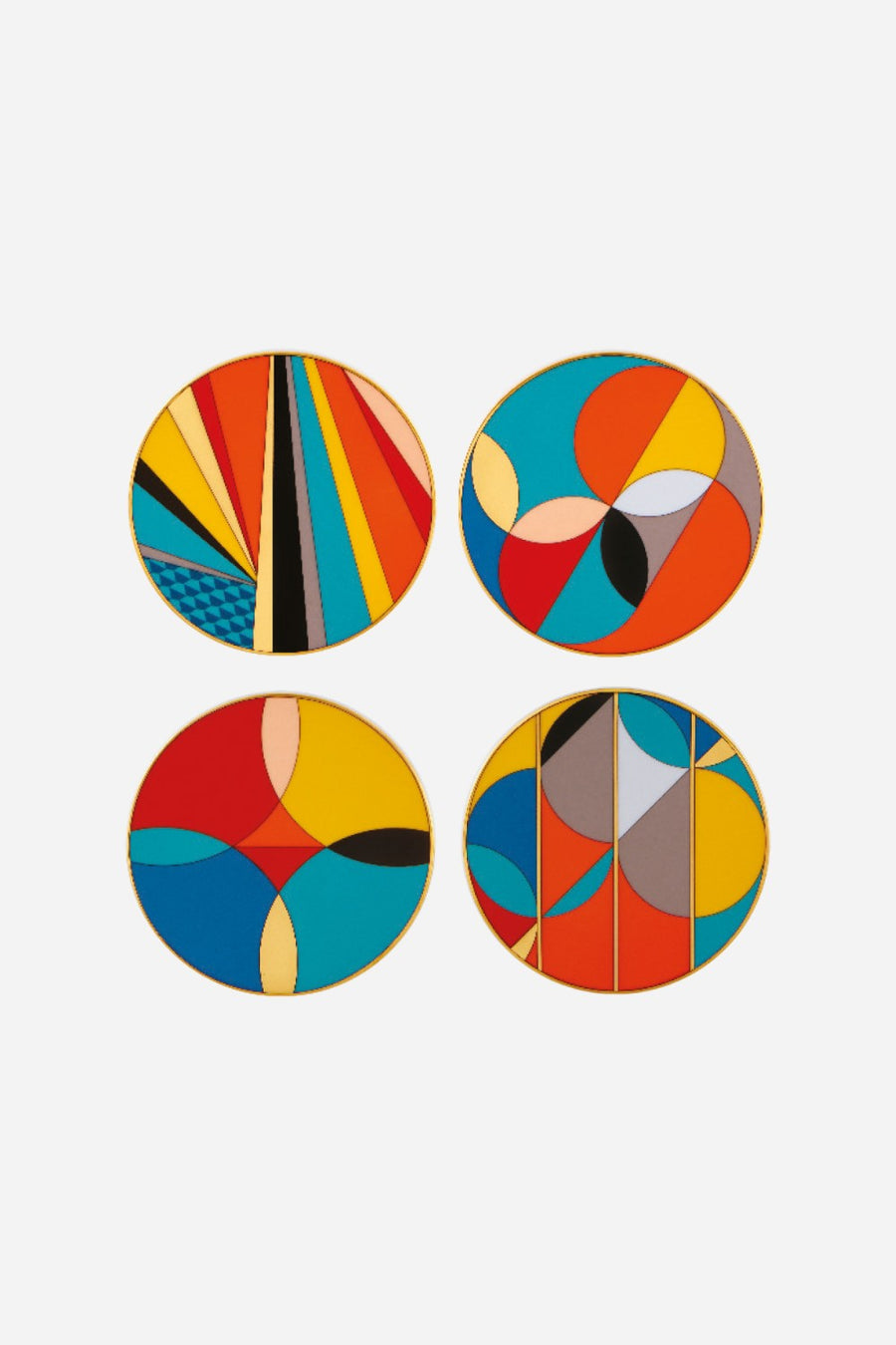 Vista Alegre Futurismo Coasters - Set of 4 – front view