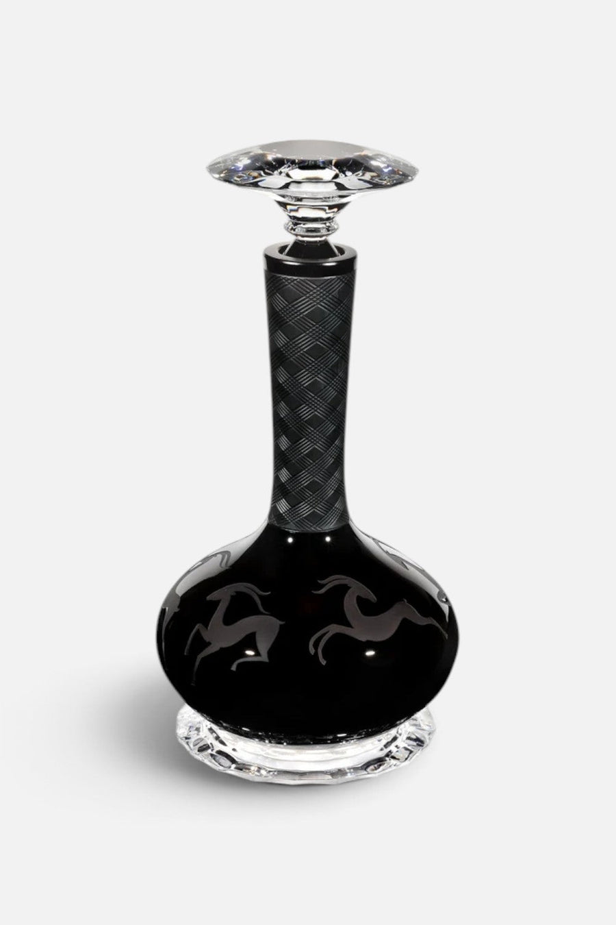 Vista Alegre Gazelle Engraved Decanter – front view