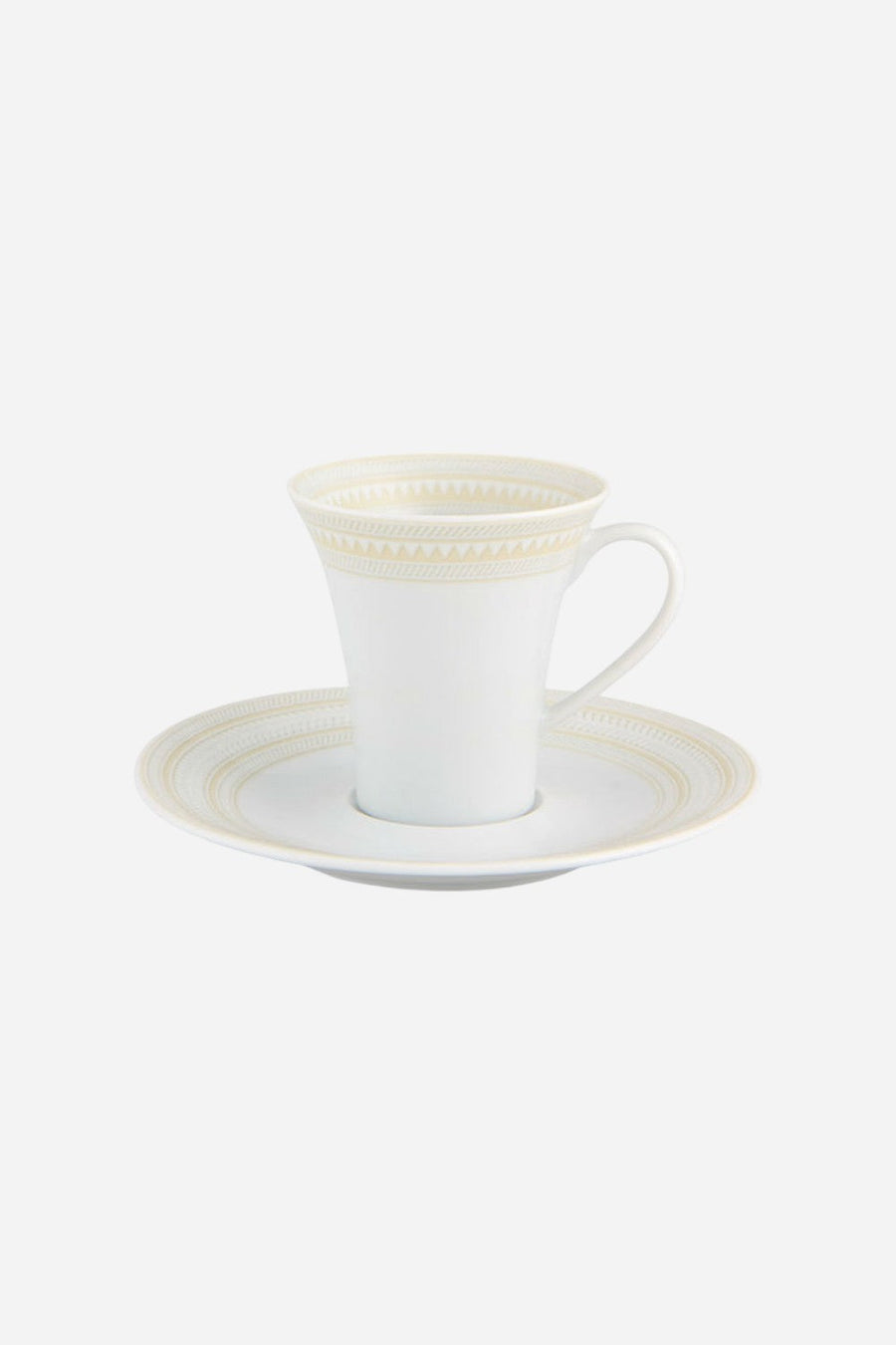 Vista Alegre Ivory Coffee Cup & Saucer – front view