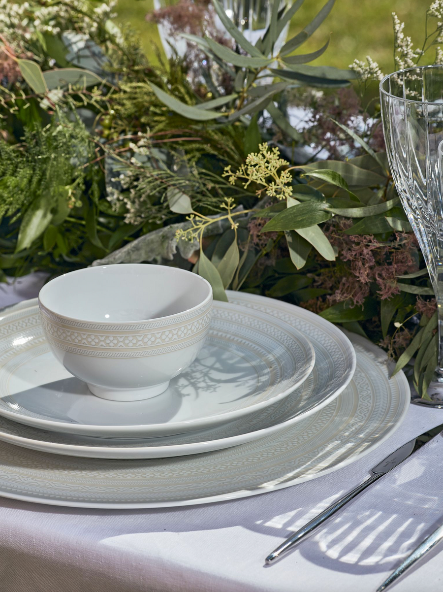 Vista Alegre Ivory Dinner Plate – flat lay