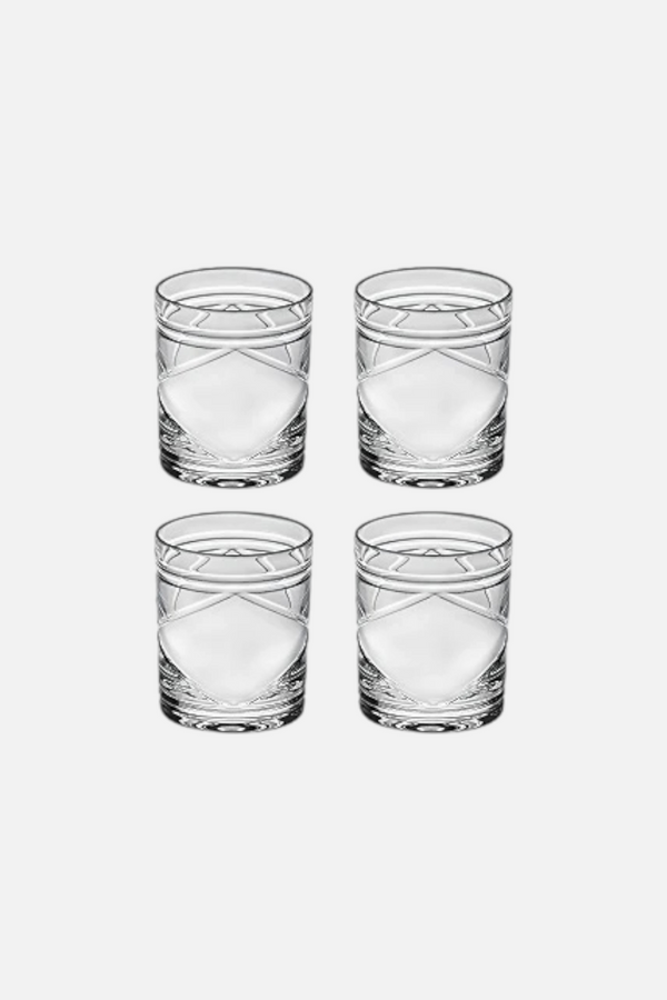 Vista Alegre Trocador Set of 4 Old Fashioned Glass Gift Set