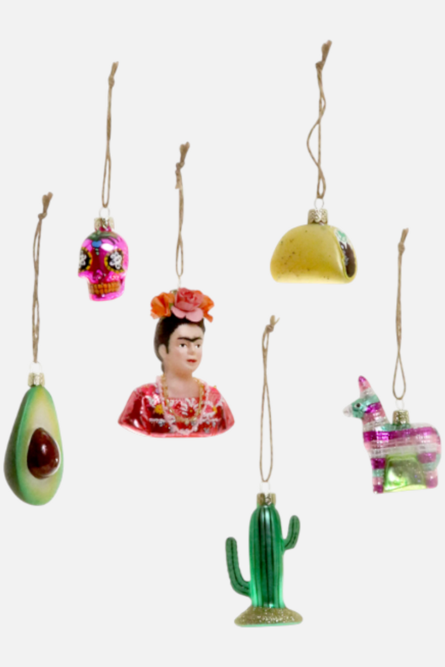 Viva Mexico Assorted Ornaments – front view