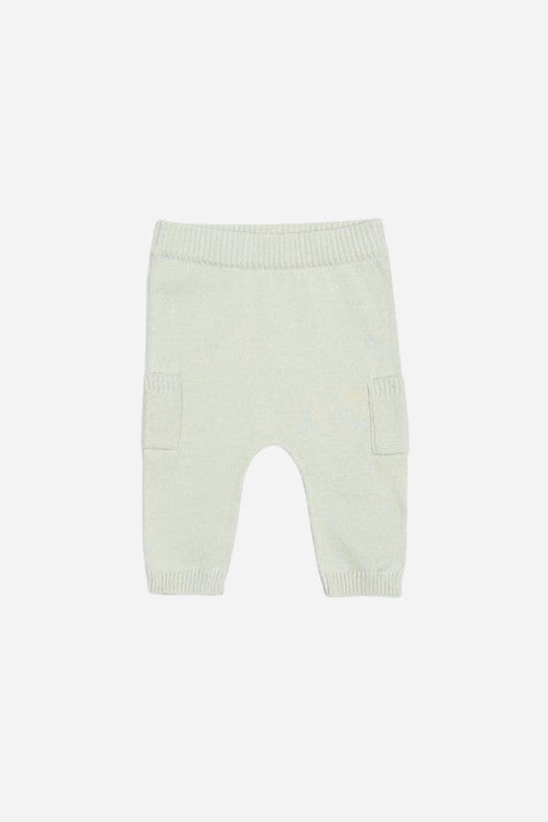 Viverano Baby Side Pocket Sweater Knit Pants in Stone