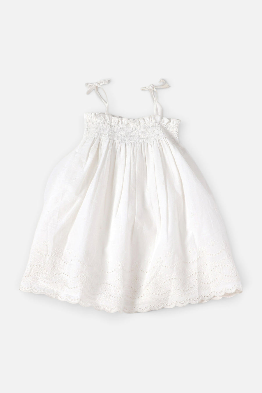 Viverano Camille Schiffli Baby Dress & Bloomer – side view