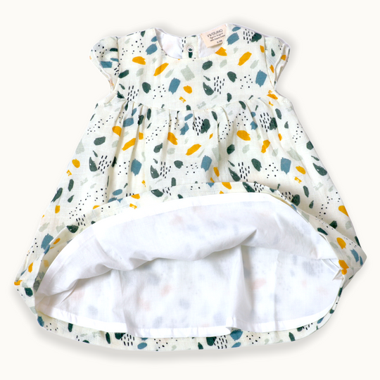 Viverano Florence Bloom Cap Sleeve Muslin Dress + Bloomer Set – detail