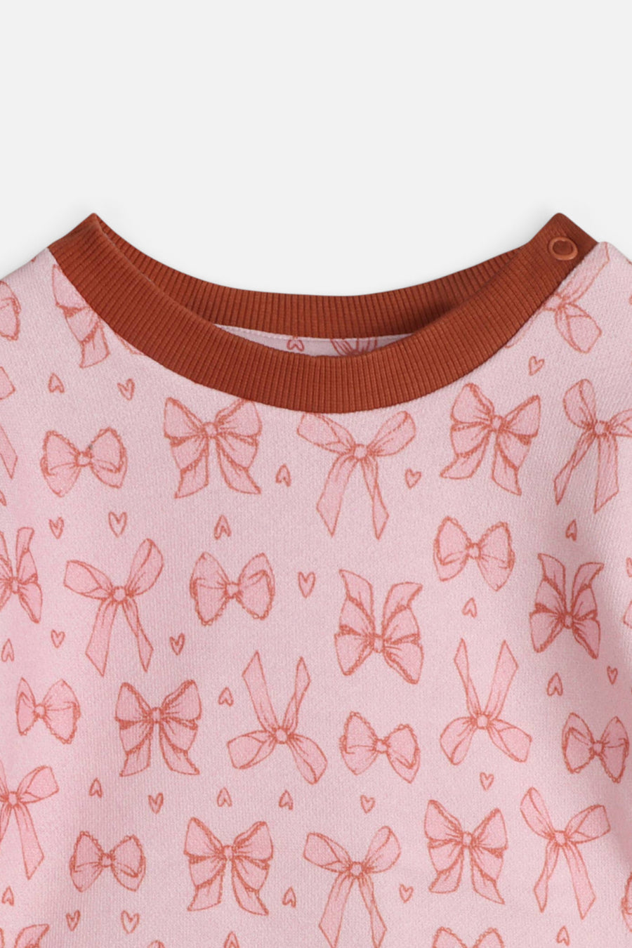 Viverano Infant Bows Sweatshirt & Pants Set – side view