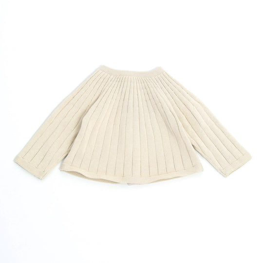 Viverano Milan Rib Knit Baby Girl Cardigan – back view