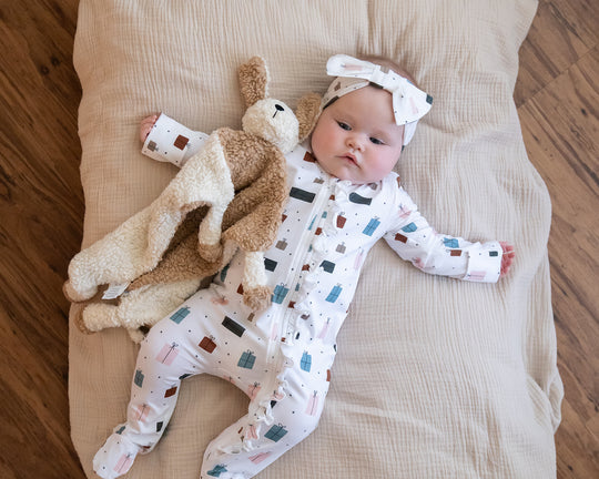 Viverano Presents Zipper Footie Baby Romper – side view