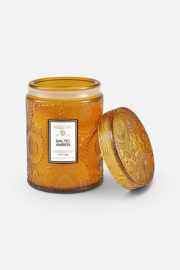 Voluspa Baltic Amber Small Glass Jar Candle