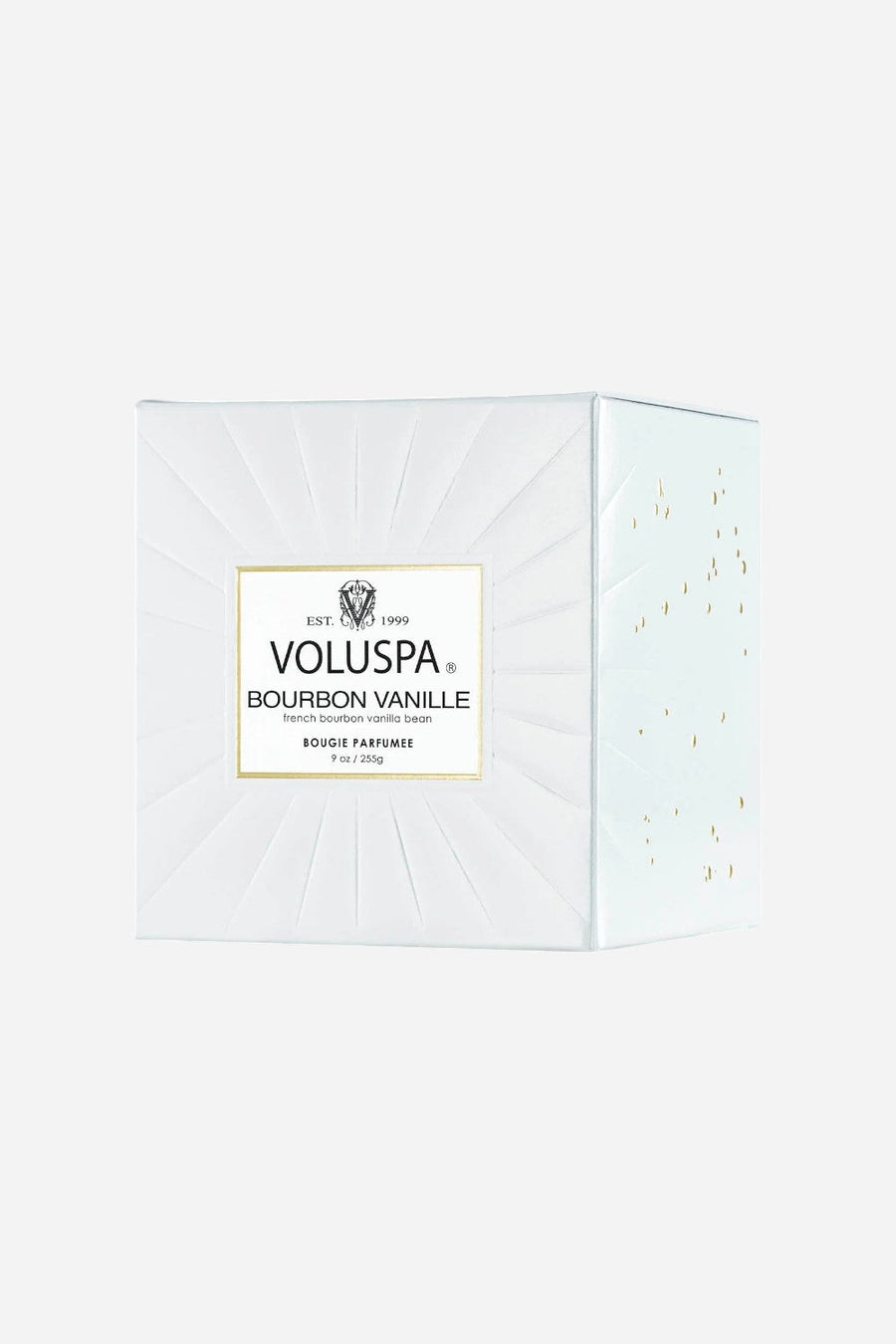 Voluspa Bourbon Vanille Classic Candle – back view
