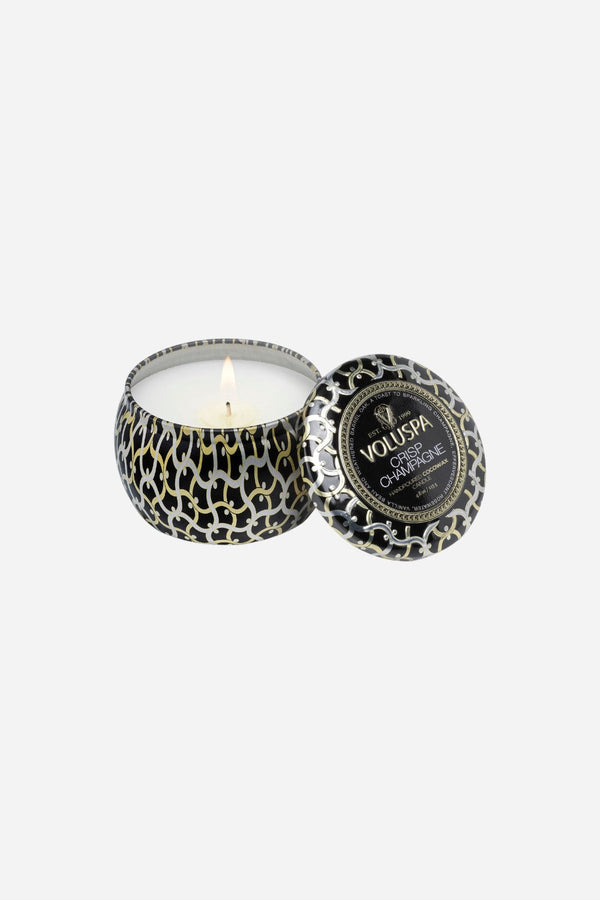 Voluspa Crisp Champagne Mini Tin Candle