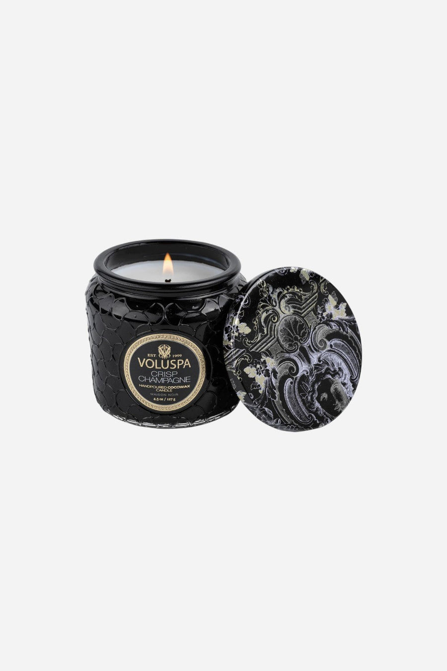 Voluspa Crisp Champagne Petite Jar – back view