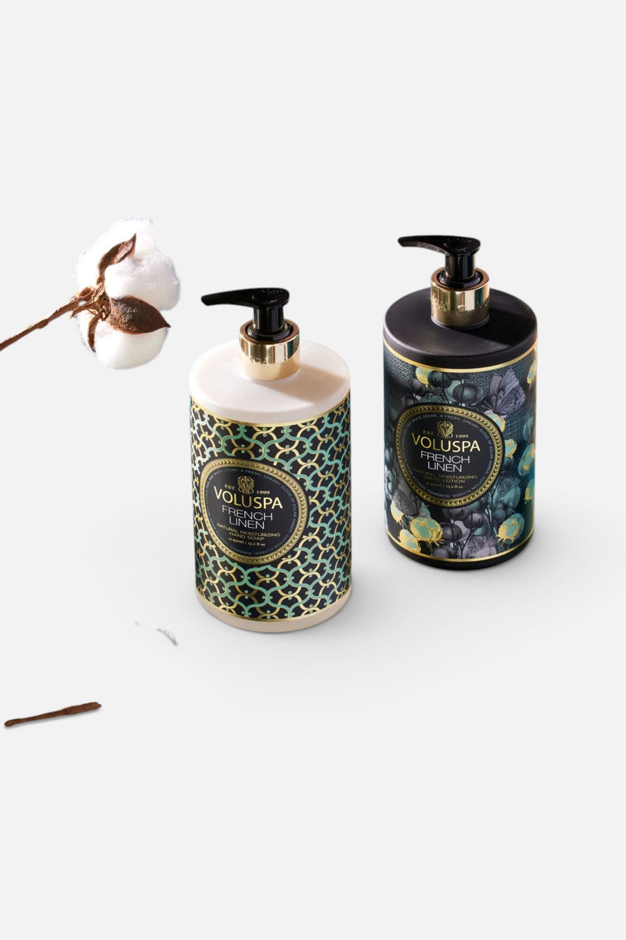 Voluspa French Linen Hand Lotion – side view