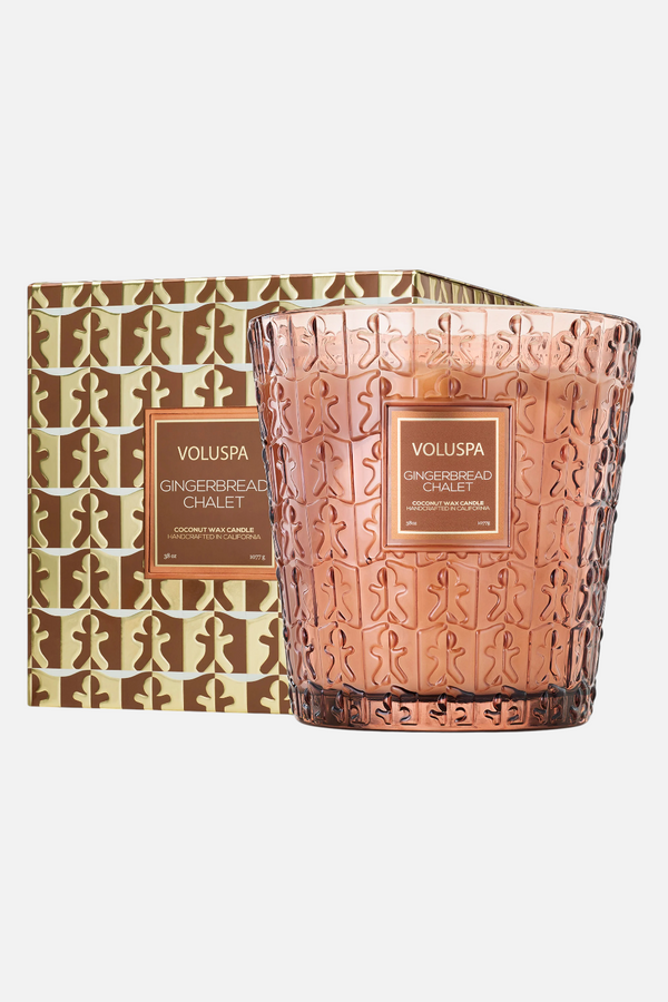 Voluspa Gingerbread Chalet 3 Wick Hearth 38 oz Candle