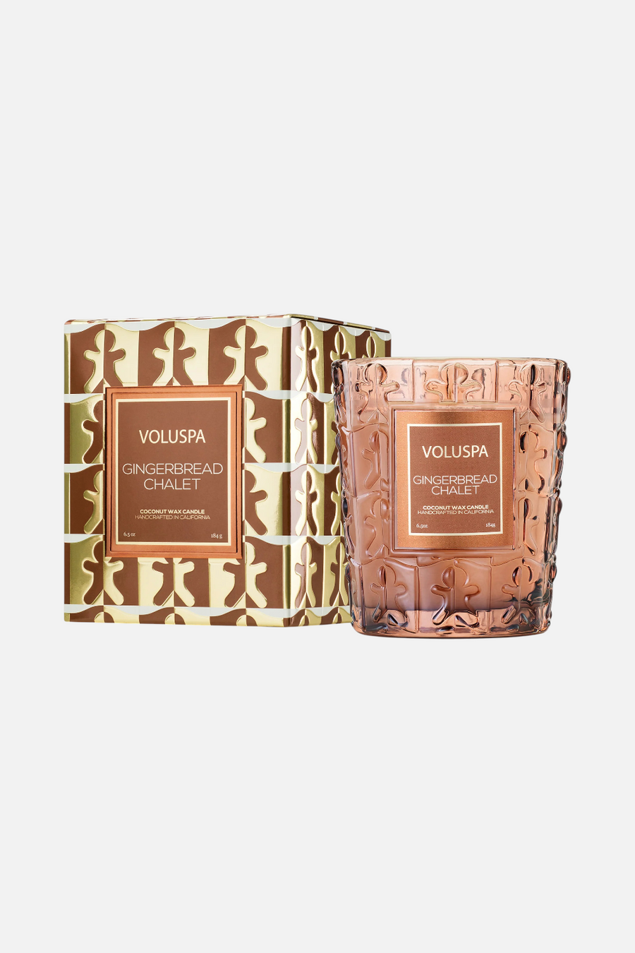 Voluspa Gingerbread Chalet Classic 6.5 oz Candle – front view