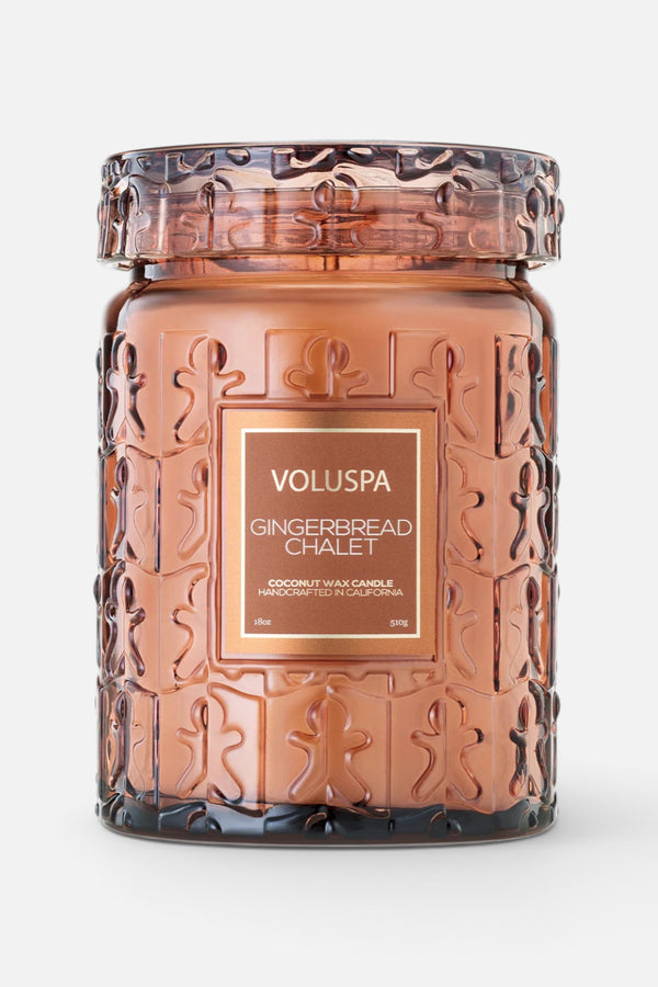 Voluspa Gingerbread Chalet Large 18 oz Jar Candle
