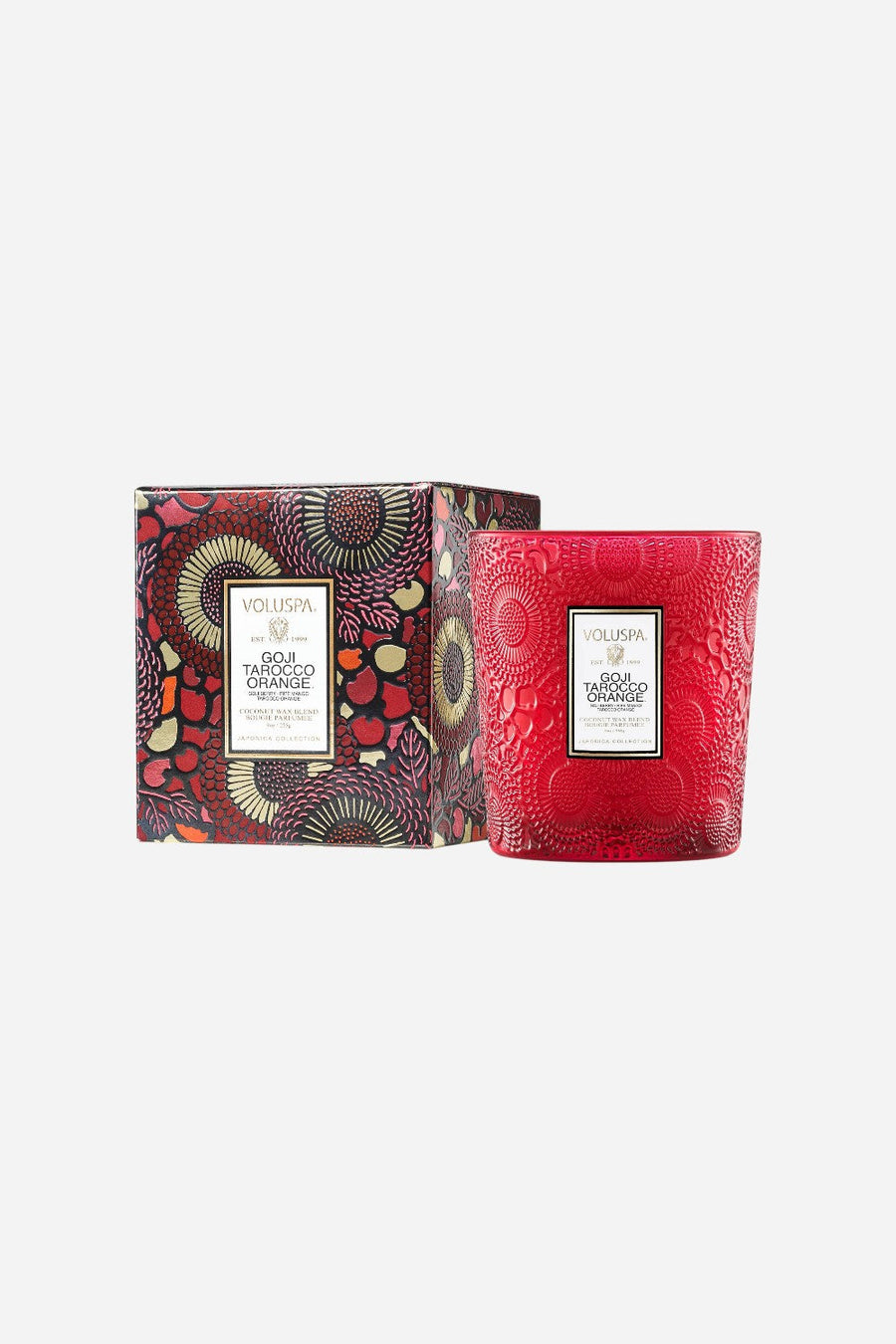 Voluspa Goji Tarocco Orange Classic Candle – front view