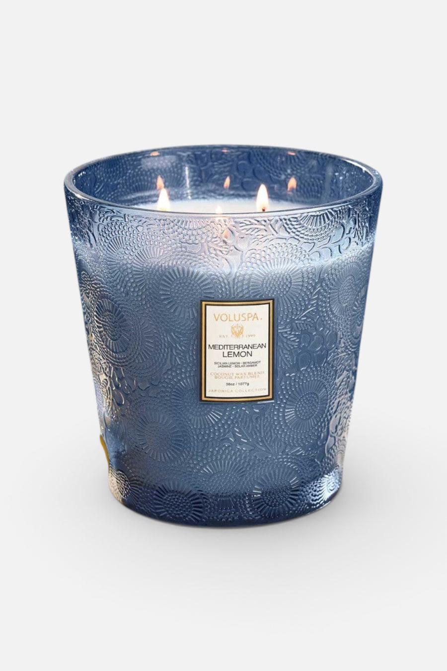 Voluspa Mediterranean Lemon 3 Wick Hearth Candle – detail