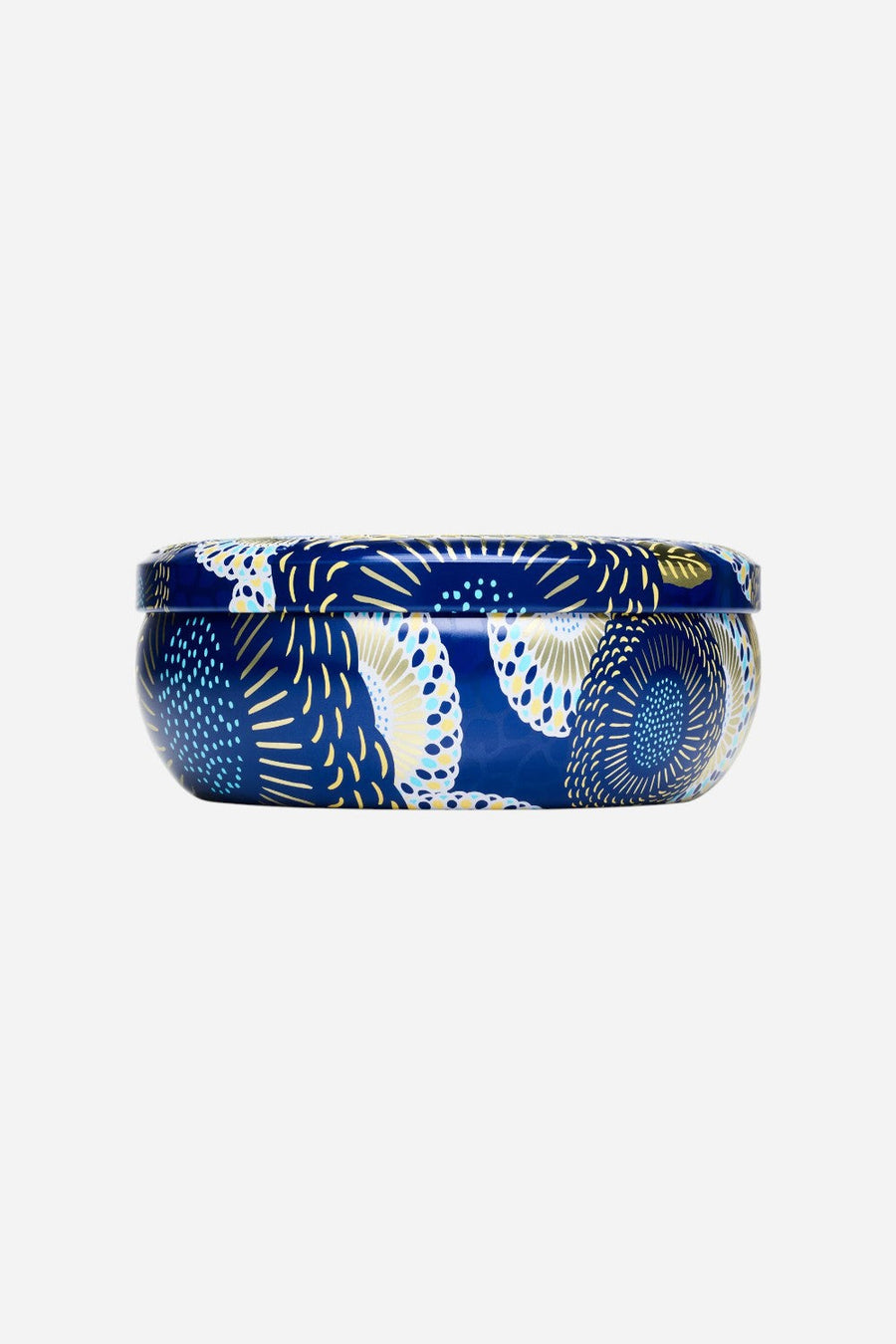 Voluspa Mediterranean Lemon 3 Wick Tin Candle – side view