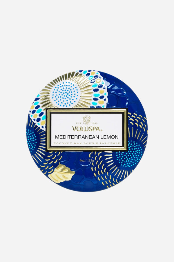 Voluspa Mediterranean Lemon Mini Tin Candle