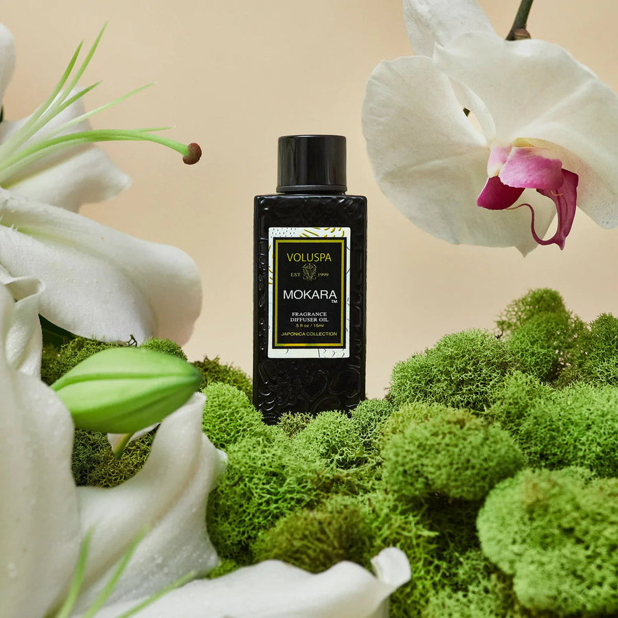 Voluspa Mokara Ultra Sonic Oil – side view
