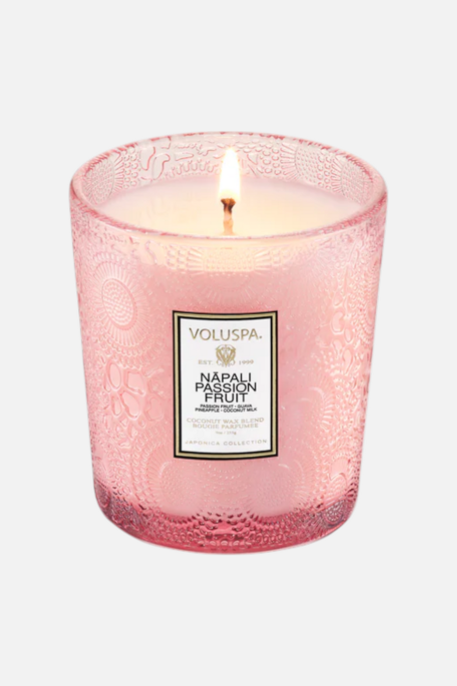 Voluspa Napali Passion Fruit Classic Candle – back view