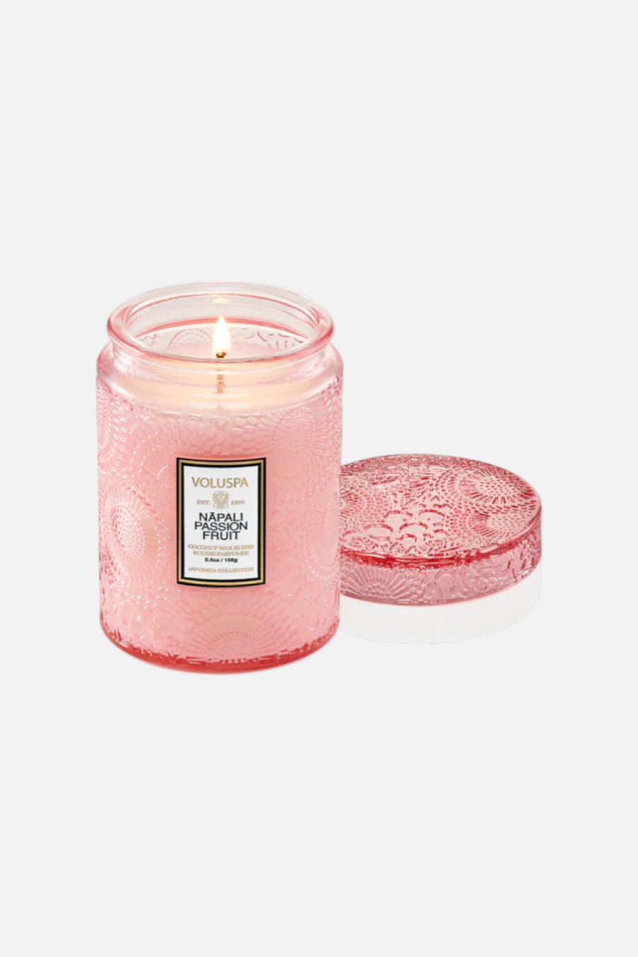 Voluspa Napali Passion Fruit Small Jar Candle – back view