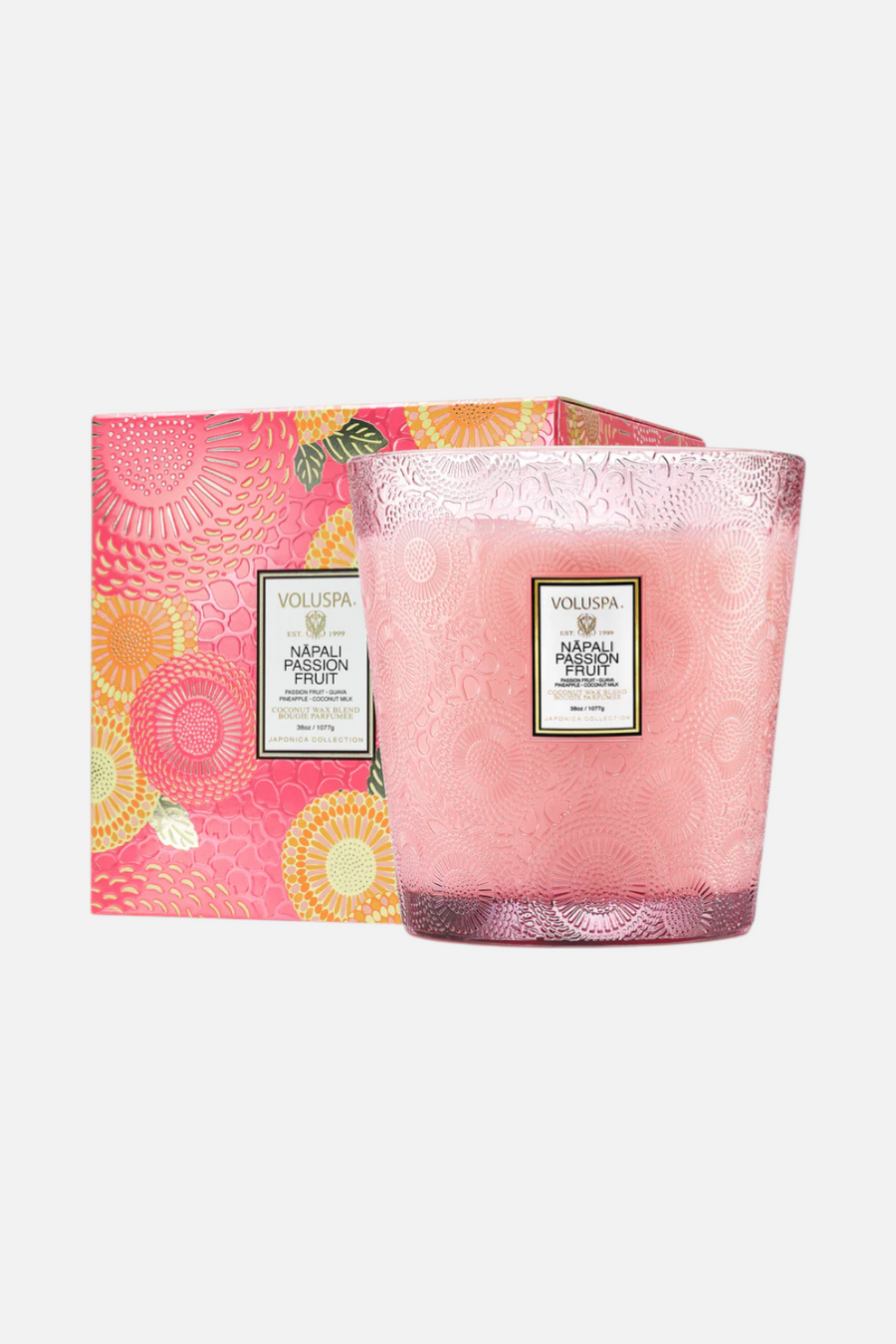 Voluspa Napali Passionfruit 3 Wick Hearth Candle – front view