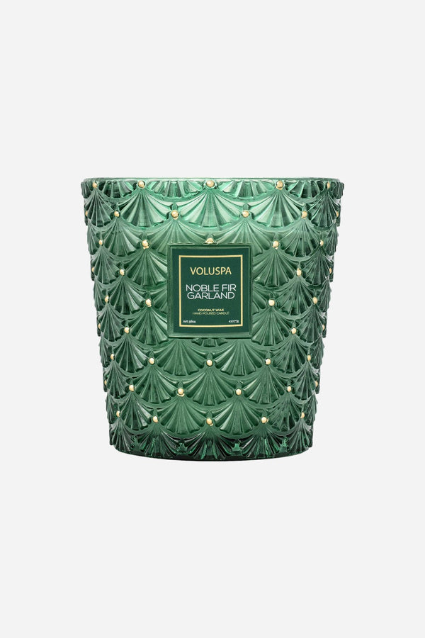Voluspa Noble Fir Garland 3-Wick Hearth Candle - 38 Oz