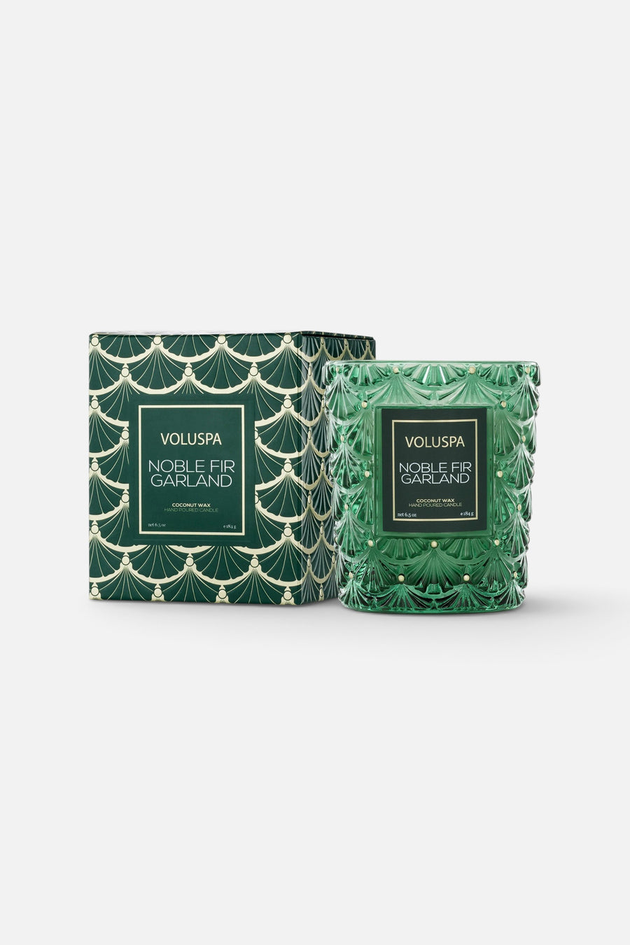 Voluspa Noble Fir Garland Classic Candle – front view
