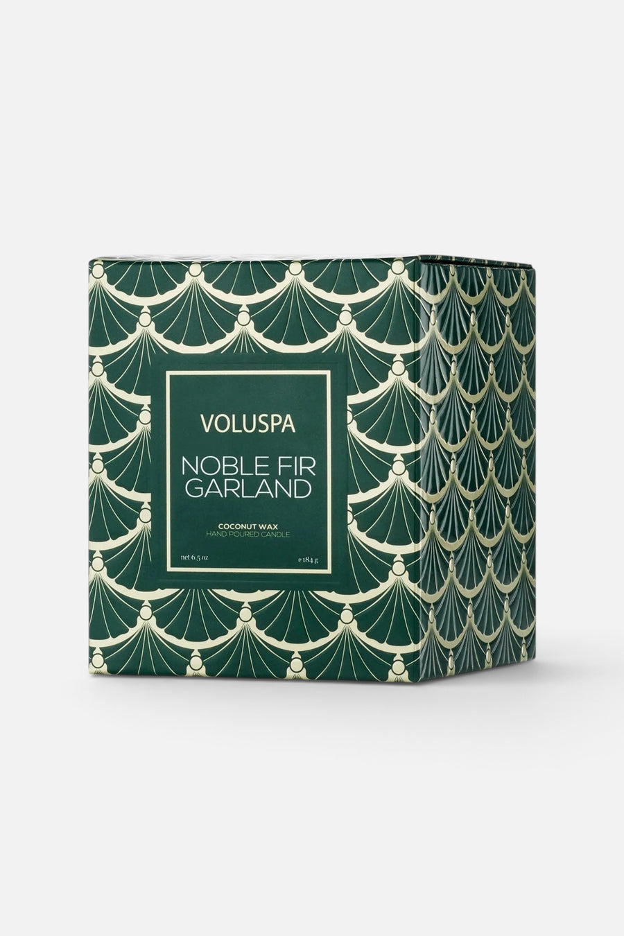 Voluspa Noble Fir Garland Classic Candle – side view