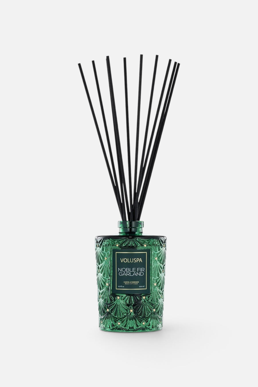Voluspa Noble Fir Garland Reed Diffuser – back view