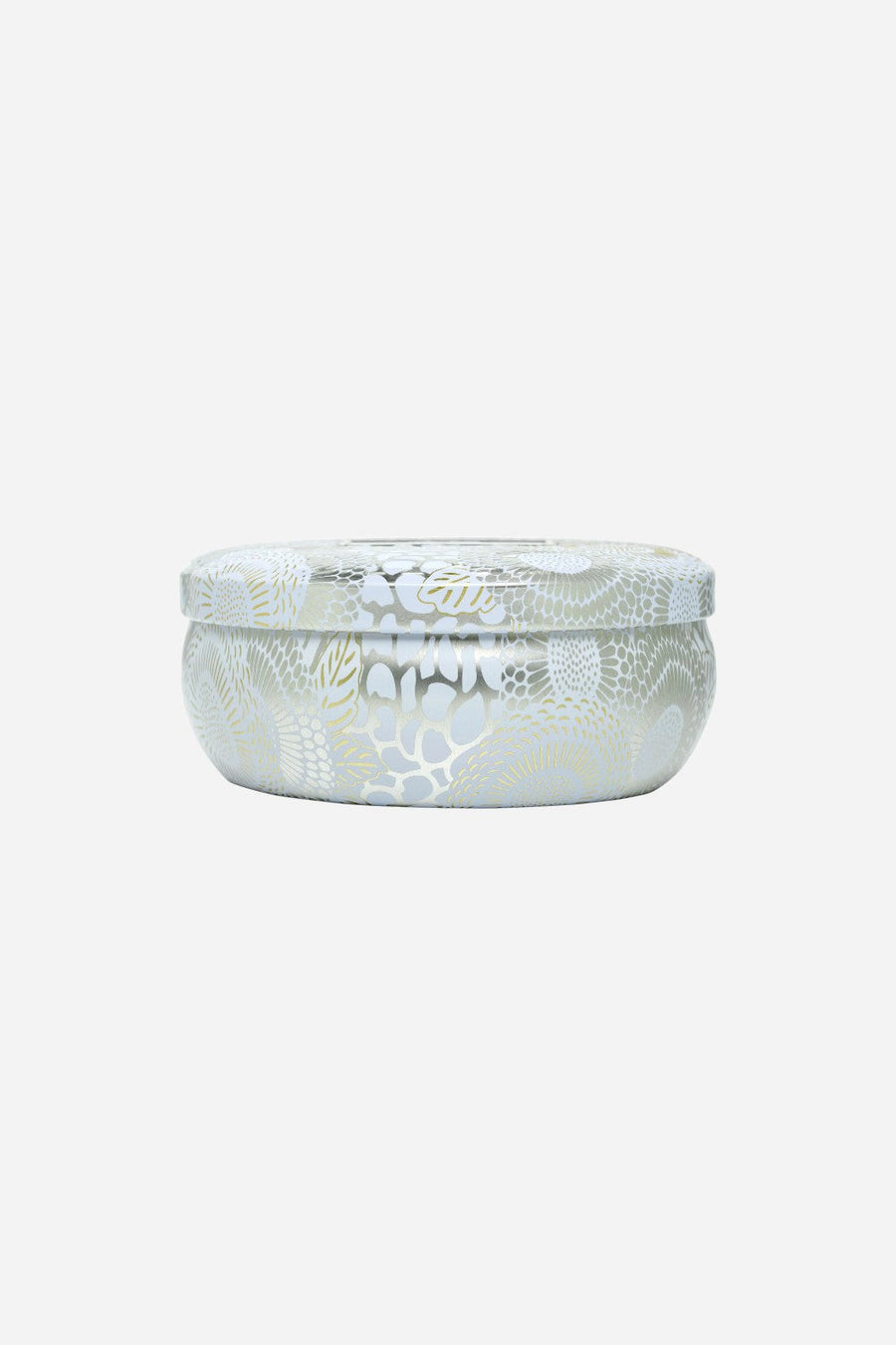 Voluspa Sparkling Cuvée 3 Wick Tin Candle – side view