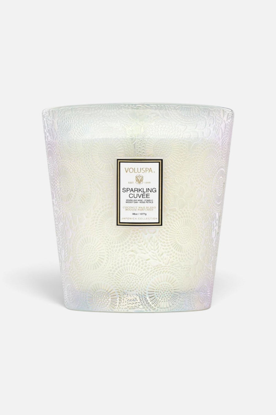 Voluspa Sparkling Cuvee 3 Wick Hearth Candle – detail