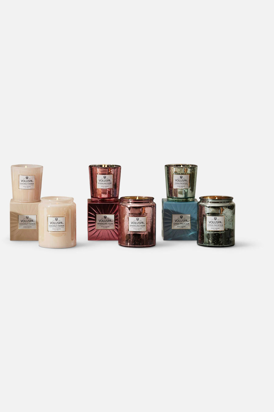 Voluspa Sparkling Rose Large Jar Candle Speckle, 18 oz – detail