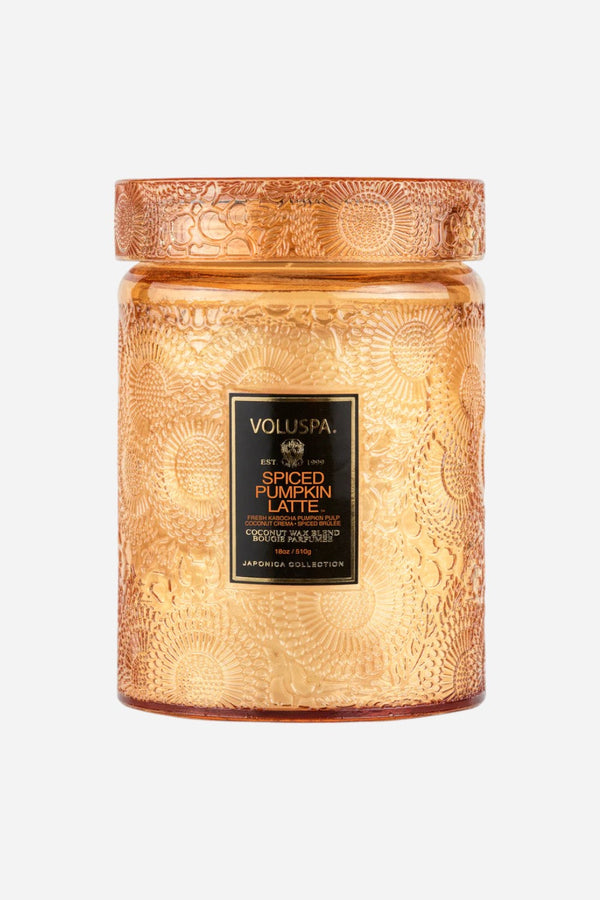 Voluspa Spiced Pumpkin Latte Large Candle, 18 oz